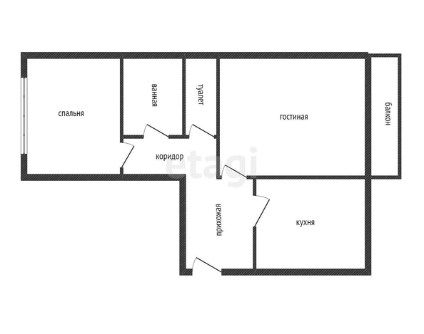 
   Продам 2-комнатную, 53.9 м², Кубанская ул, 22

. Фото 12.