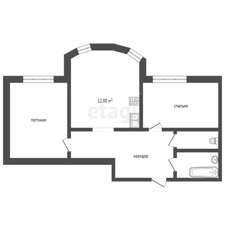 
   Продам 2-комнатную, 77.2 м², Монтажников ул, 12/1

. Фото 18.