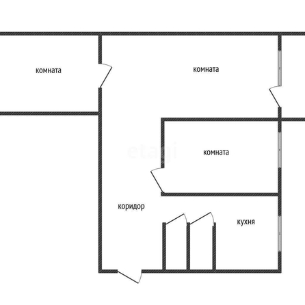 
   Продам 3-комнатную, 59.8 м², Атарбекова ул, 44

. Фото 1.