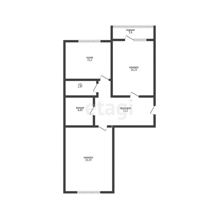 
   Продам 2-комнатную, 62.4 м², Карякина ул, 5/1

. Фото 24.