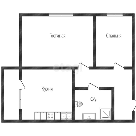 
   Продам 2-комнатную, 57 м², Хаджинова М.И. ул, 9

. Фото 17.