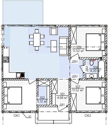 
   Продам дом, 116 м², Витязево

. Фото 14.