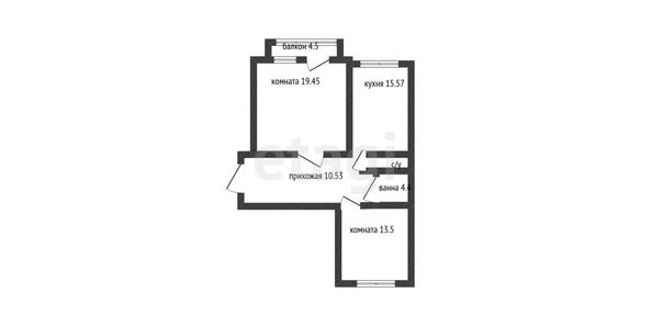 
   Продам 2-комнатную, 68.2 м², Бульварное Кольцо ул, 17

. Фото 13.