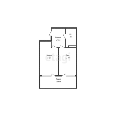 
   Продам 1-комнатную, 38.4 м², Кирилла Россинского ул, 3/1

. Фото 13.