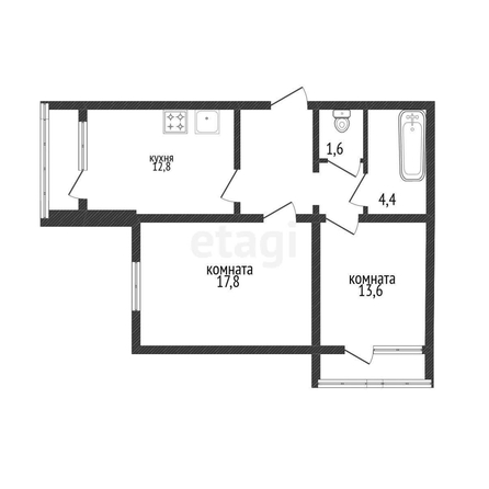 
   Продам 2-комнатную, 58.6 м², Героя Владислава Посадского ул, 16/1

. Фото 17.