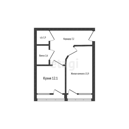 
   Продам 1-комнатную, 37.7 м², Бородинская ул, 10

. Фото 7.