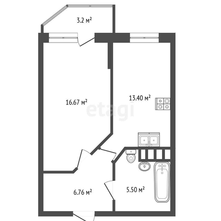 
   Продам 1-комнатную, 42.4 м², Цезаря Куникова ул, 24/1

. Фото 18.