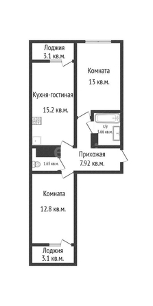 
   Продам 2-комнатную, 54.2 м², Петра Метальникова ул, 36

. Фото 1.