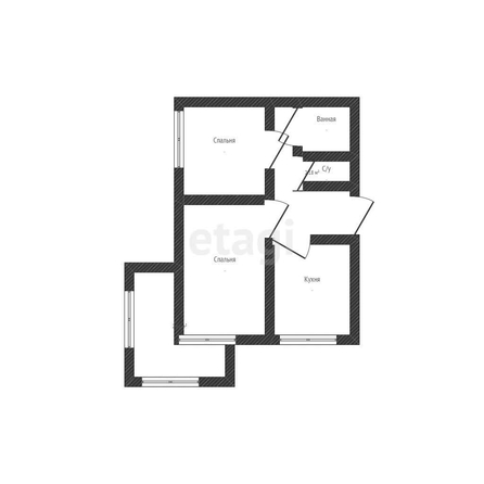 
   Продам 2-комнатную, 48 м², Игнатова ул, 4

. Фото 16.