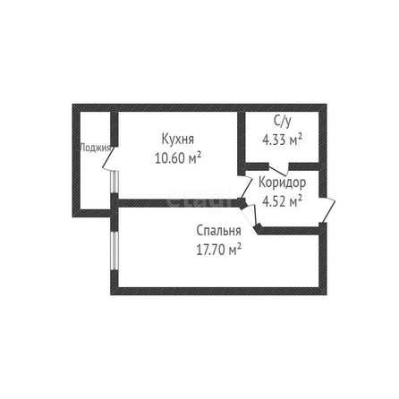 
   Продам 1-комнатную, 37.3 м², Григория Булгакова ул, 16

. Фото 1.