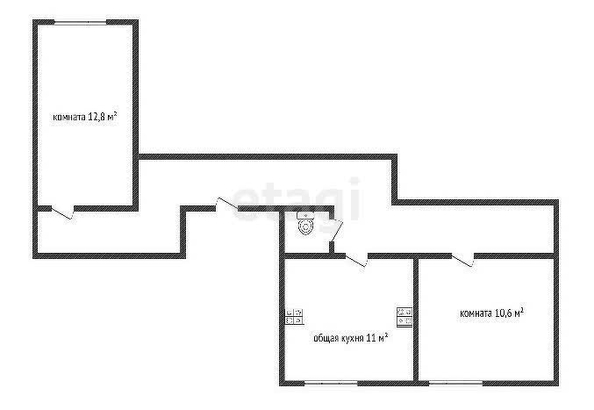 
   Продам 2-комнатную, 29 м², Митрофана Седина ул, 2

. Фото 15.