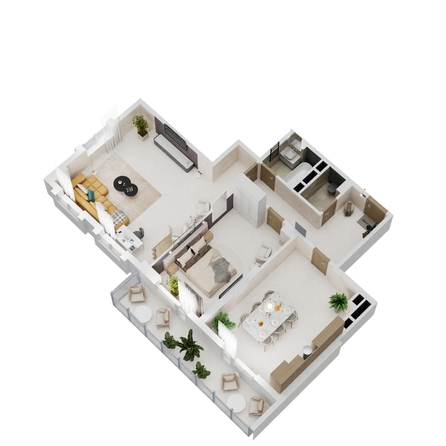 
  Продается 2-комн. квартира 97.05 м², в ЖК Золотой Берег, литер 1. Фото 2.