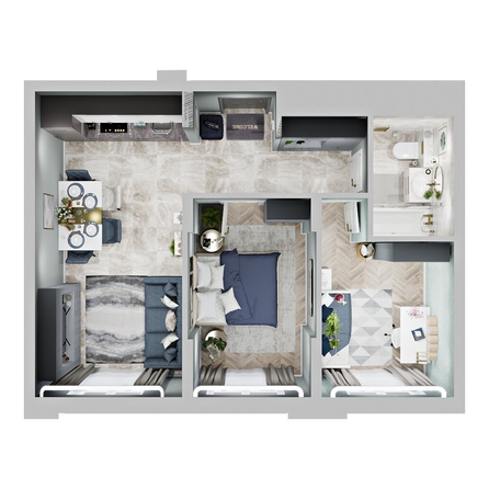 
   Продам 2-комнатную, 54.5 м², генерала Брусилова ул, лит 1.1

. Фото 2.