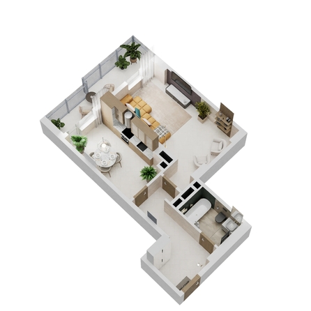 
   Продам 1-комнатную, 53.55 м², Золотой Берег, литер 4

. Фото 1.