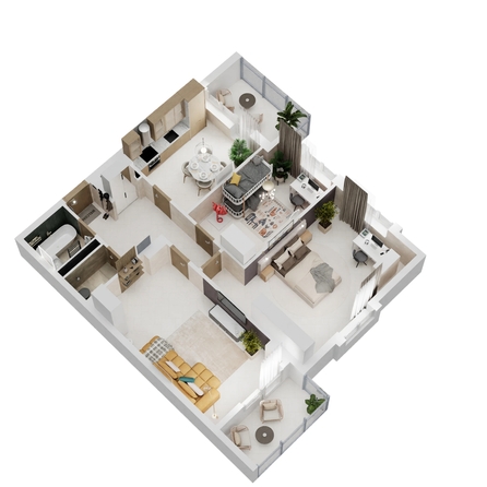 
  Продается 3-комн. квартира, 89.18 м², ЖК Золотой Берег, литер 3
. Фото 1.
