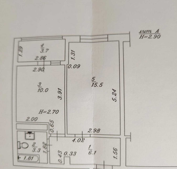 
  Продается 1-комн. квартира, 39 м², Парковая ул, д. 60к2
. Фото 2.