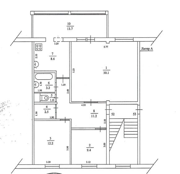 
  Продается 3-комн. квартира, 92 м², Санаторная ул, д. 23
. Фото 22.