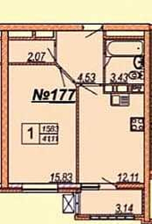 
  Продается 1-комн. квартира, 41 м², Ленина ул, д. 173А
. Фото 8.