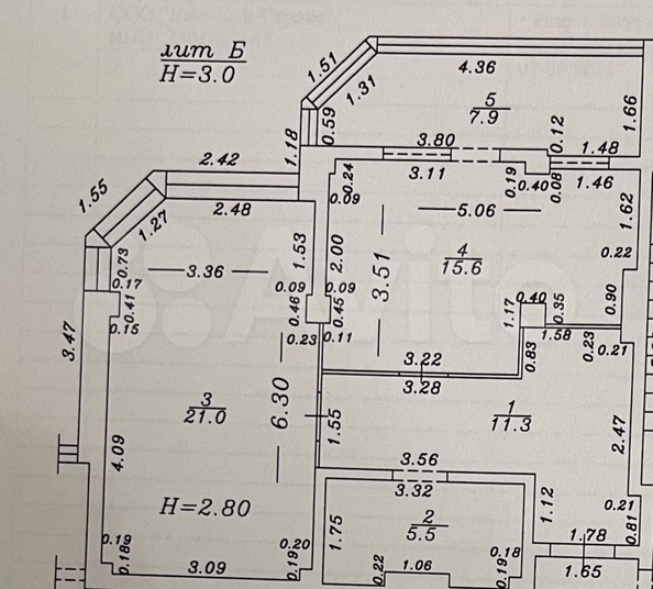 
  Продается 2-комнатный апартамент, 62 м², Ленина ул, д. 183
. Фото 28.