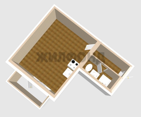 
  Продается студия, 27.4 м², Шаляпина Ф.И. ул
. Фото 9.