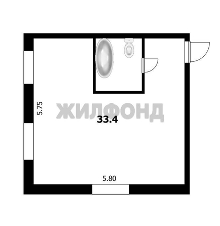 
  Продается студия, 33.4 м², Алуштинская ул, д. 28
. Фото 10.