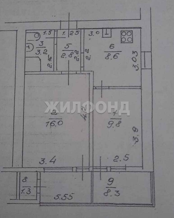 
  Продается 2-комн. квартира, 46 м², Кубанская ул, д. 22
. Фото 1.