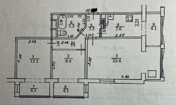 
  Продается 3-комн. квартира, 76 м², Пирогова ул, д. 34к1
. Фото 20.