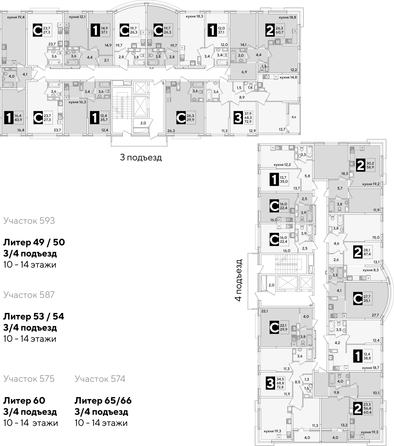 
  Продается студия, 35.1 м², ЖК Самолет, литера 65
. Фото 2.