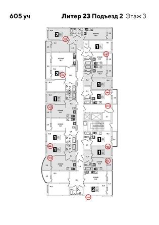 
  Продается 1-комн. квартира, 40.2 м², ЖК Самолет, литера 20
. Фото 2.