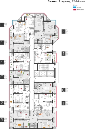 
  Продается студия, 31.7 м², ЖК Рекорд 2, литера 3
. Фото 2.