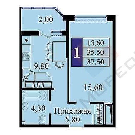 
   Продам 1-комнатную, 37.5 м², Мачуги В.Н. ул, 166а/2

. Фото 10.