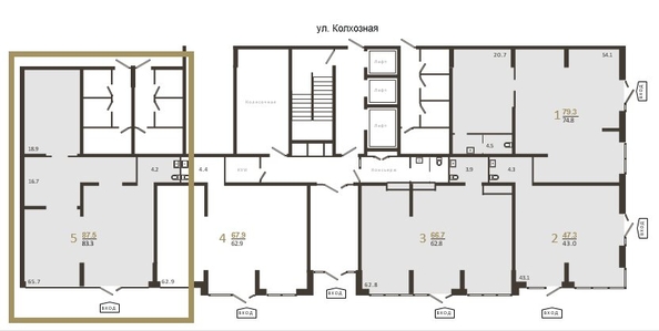 
  Продается офис 87.5 м², в ЖК Все Свои ВИП, литера 3. Фото 1.