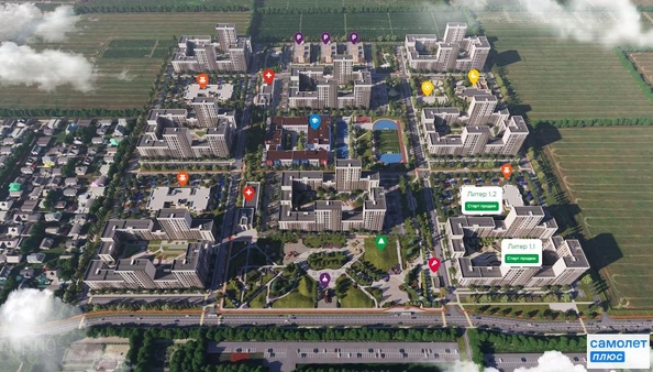 
  Продается 2-комн. квартира 60.2 м², в ЖК Ботаника, литер 1.1. Фото 9.