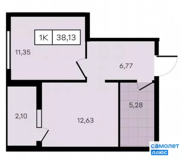 
  Продается 1-комн. квартира 38.1 м², в ЖК Новые Сезоны 2, литер 28. Фото 22.