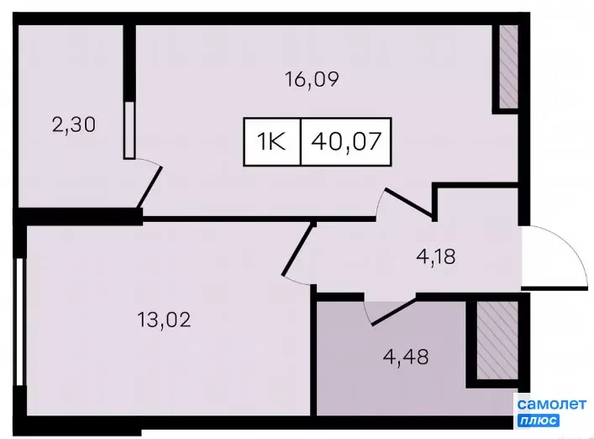 
  Продается 1-комн. квартира 40.1 м², в ЖК Новые Сезоны 2, литер 28. Фото 22.