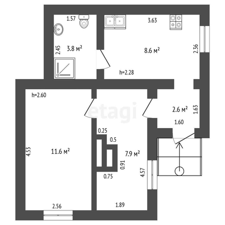 
  Продается дом 34.5 м². Фото 23.