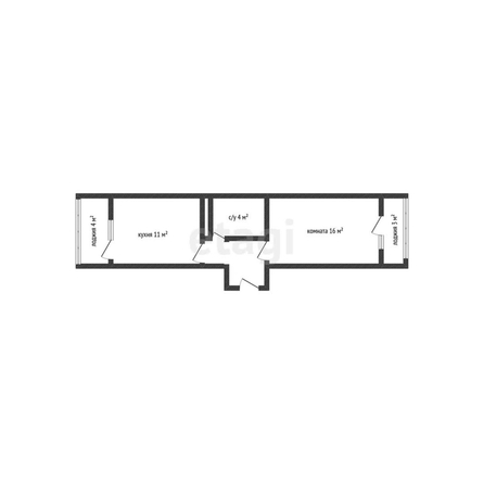 
  Продается 1-комн. квартира 36 м². Фото 26.