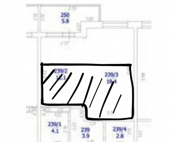 
  Продается 1-комн. квартира 43 м². Фото 34.