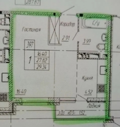 
  Продается 1-комн. квартира 31 м². Фото 16.