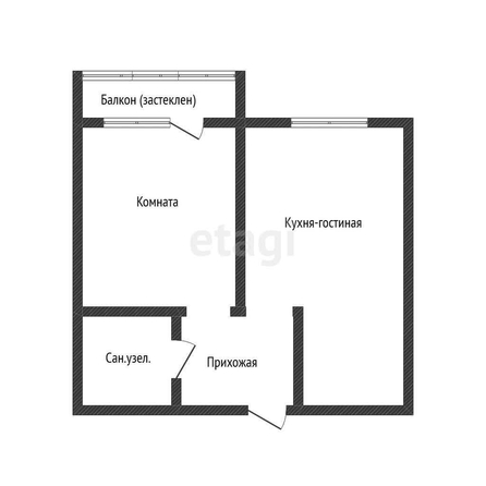
  Продается 1-комн. квартира 37 м². Фото 36.