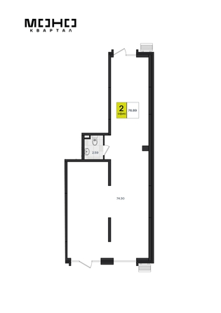 
  Продается торговая площадь 77.11 м². Фото 1.