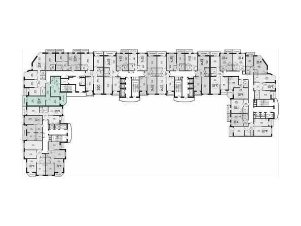 
  Продается 1-комн. квартира 42.1 м², в ЖК Гулливер, литер 3. Фото 2.