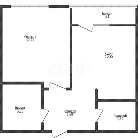 
  Продается 1-комн. квартира 33.9 м². Фото 1.
