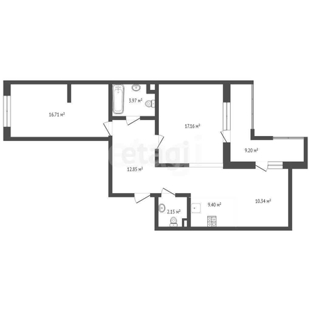 
  Продается 2-комн. квартира 78 м². Фото 2.