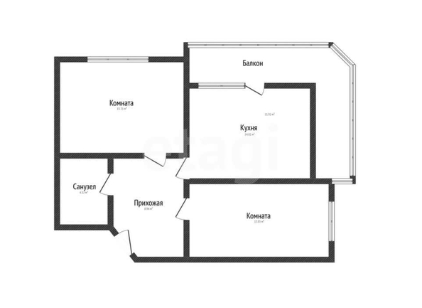 
  Продается 2-комн. квартира 66.6 м². Фото 1.