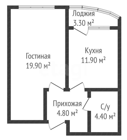 
  Продается 1-комн. квартира 41 м². Фото 1.