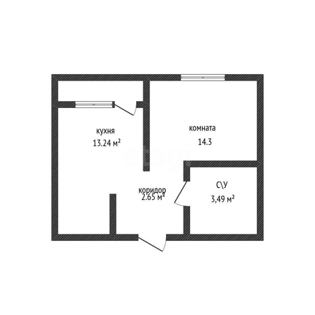 
  Продается 1-комн. квартира 38 м². Фото 1.
