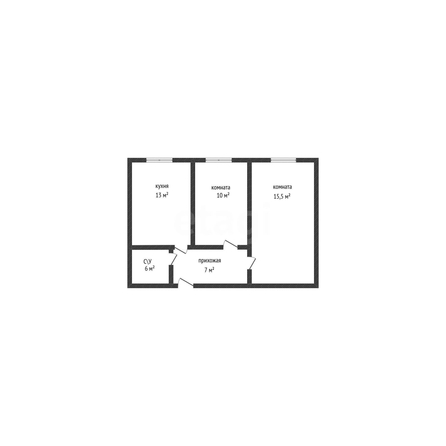 
  Продается 2-комн. квартира 51.5 м². Фото 3.