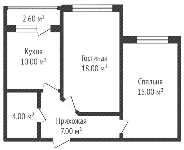 
  Продается 2-комн. квартира 64.1 м², в ЖК Губернский, литера 38. Фото 1.