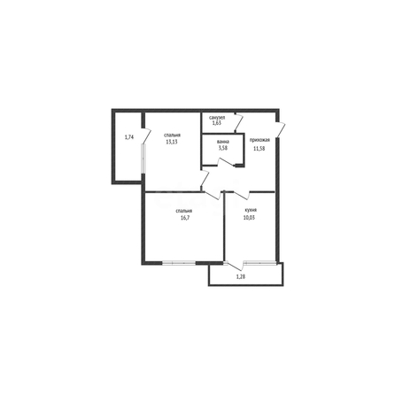 
  Продается 2-комн. квартира 60 м². Фото 1.